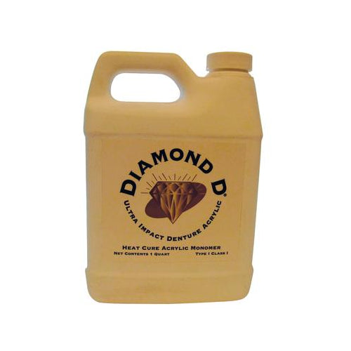 Keystone 1013015 Diamond D Ultra Impact Acrylic Heat Cure Monomer Liquid 1 Quart Keystone 1013015 Diamond D Ultra Impact Acrylic Heat Cure Monomer Liquid 1 Quart